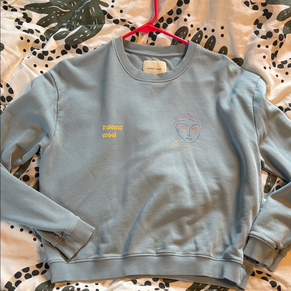 Paloma Wool Light Blue Artistic Sweatshirt